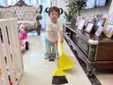 五月花扫把簸箕两件套小黄鸭儿童迷你宝宝家务清洁玩具过家家扫地扫帚 实拍图