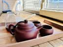 京东京造宜兴紫砂品茗杯【原矿紫泥】煮泡茶具茶杯60ml 4只装 实拍图