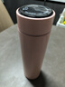炊大皇保温杯 316L医用级不锈钢茶水分离商务便携智能保温杯 粉色 490ml 实拍图