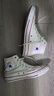 匡威（Converse）All Star夏季经典帆布男女高帮休闲运动小白鞋101009 101009/白色 41.5 实拍图