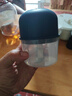 绞肉机小型打蒜器家用绞蒜切蒜器多功能辅食料理机电动蒜泥神器蒜蓉机自动切菜机压蒜器 宝蓝色- 0.26L （升级大电机） 实拍图