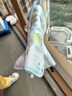 babycare自然凉选车席透气宝宝专用手推车坐垫通用席子薄荷冰柠38×70CM 实拍图