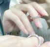 MZMZ蒹葭白露情侣戒指PT950铂金对戒男女款求订婚国庆节生日礼送女友 次日达-轻贵【闭口/活口刻字】拍此&备注下单 免费刻字（闭口/活口均有） 实拍图