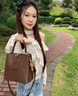 viney新款轻奢水桶包包女包牛皮斜挎包生日礼物高级感送女友老婆 【咖啡色】高档单肩包 品牌大容量休闲通勤手提包 实拍图