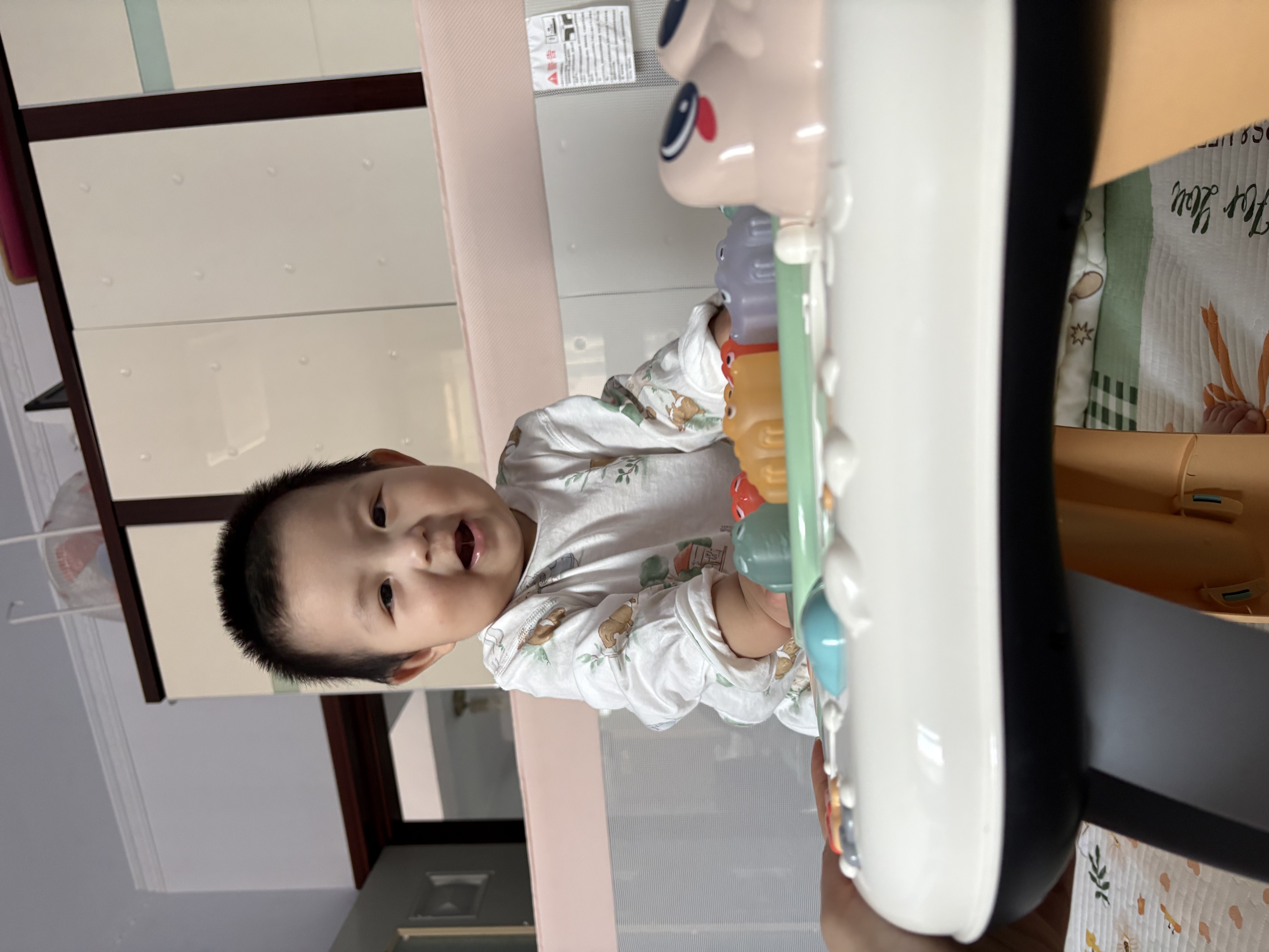 全棉时代婴幼儿秋季套装纯棉打底长袖中腰分体家居服秋衣秋裤  花园90码 实拍图