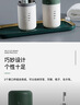 JAJALIN旅行洗漱杯可拆2个刷牙杯牙缸创意简约牙具盒旅游洗漱杯套装浅绿 实拍图