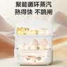 美的（Midea）煮蛋器蒸蛋器双层家用迷你小蒸锅 早餐鸡蛋羹自动断电防干烧便携式家用MZ-ZDE2015D 实拍图