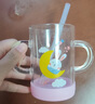 富光 玻璃杯家用儿童牛奶杯子带刻度耐热吸管水杯喝奶杯微波炉可加热 实拍图