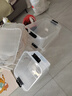 禧天龙塑料衣物收纳箱玩具整理箱30L 透明  3个装 不带轮 实拍图