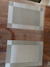 梦庭 餐桌垫茶几垫防烫垫 PVC西餐垫桌垫子杯垫  4只装45*30cm 3034 实拍图