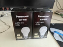 松下（Panasonic）节能LED灯泡 E27灯泡螺口家用照明灯LED灯源灯具 4.8瓦4000K球泡 实拍图