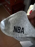 NBA袜子男士运动袜夏季抗菌防臭消臭吸汗无骨棉袜跑步中筒袜3双 实拍图