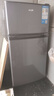 奥克斯小冰箱家用小型迷你冷藏冷冻两用出租房宿舍用节能省电寝室办公室电冰箱 【节能省电】156灰【高效保鲜 铜管速冷】42L 实拍图