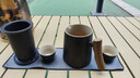 京东京造  旅行茶具 便携旅行茶具茶杯户外茶具整套黑陶舟山 一壶四杯 实拍图