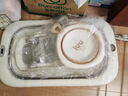 iuu婴儿洗澡盆 可折叠宝宝浴盆大号 洗澡神器躺托浴架新生儿童用品 【北欧灰】+调节感温浴架+浴网+脸盆*3 材质：FAD食品级材质检测认证 实拍图