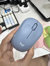 罗技（Logitech）M221 轻音鼠标 无线鼠标 办公鼠标 对称鼠标 带无线微型接收器 雾霭蓝 实拍图