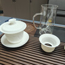 京东京造 茶具整套 羊脂玉功夫茶具茶壶杯套装送礼盒清明上河图 11件 实拍图