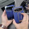 智父适用于oppo findn5手机壳oppo find n5折叠屏真皮hh支架保护套oppofind n5铰链全包防摔超薄外壳 【慕紫色-高清款】轻奢手感*壳膜一体 实拍图