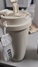 SZTAA保温杯咖啡杯316不锈钢陶瓷男女士吸管杯便携车载水杯茶杯伴手礼 白色520ml咖啡杯 实拍图