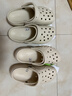 卡骆驰（CROCS）白鹿同款经典云朵洞洞鞋时尚百搭女鞋花园鞋沙滩鞋|206750 骨白色-2Y2(含智必星) 36 /37(230mm) 晒单实拍图