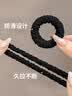 优家（UPLUS）高弹力发圈6个加粗无接缝发绳头绳皮套皮筋扎头发橡皮筋发饰黑色 实拍图