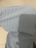 云朵针织阔腿裤女春秋2025年新款高腰垂感窄版直筒白色休闲拖地裤 淡蓝 均码(80-140斤) 实拍图