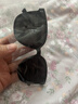网红GM同款大脸显瘦男女墨镜网红街拍非偏光太阳眼镜紫外线潮流框 黑色【1副】 实拍图