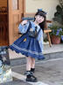 心楠2026连衣裙朱迪兔子警官儿童衣服女孩服装洛丽塔公主裙子cosplay 长袖兔子警官【尾巴+腰带+腰包+领带+腰部兔子】 130 cm（适合身高120-125CM） 实拍图