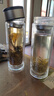 【京东物流配送】高硼硅双层玻璃杯大容量泡茶杯水杯子茶水分离杯 【双层加厚】茶杯350ml1只 实拍图