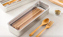 onlycook304不锈钢筷子收纳盒家用可消毒沥水筷笼带盖防尘餐具盒 实拍图