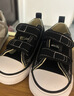 匡威（Converse）儿童帆布鞋男童魔术贴新款婴童休闲鞋低帮女童学步鞋子 黑色 26 【建议脚长17cm】 实拍图
