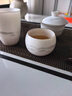 不拙白瓷三才盖碗茶杯羊脂玉单人茶具敬茶碗朝霞盖碗分茶器主人杯 实拍图