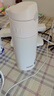 膳魔师（THERMOS）400ml保温杯吸管杯不锈钢男女士保冷水杯子TCMI-400S WH 实拍图