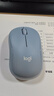 罗技（Logitech）M221 轻音鼠标 无线鼠标 办公鼠标 对称鼠标 带无线微型接收器 雾霭蓝 实拍图