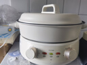 美的（Midea）电火锅 电煮锅蒸锅 火锅专用锅分体式多功能锅电热锅4.5L多功能锅HGE3036 实拍图