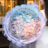 百花馆鲜花速递碎冰蓝玫瑰花束满天星真花生日礼物送女友同城配送小时达 纯欲千金—33朵|dy160 实拍图