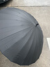 美度（MAYDU）长柄雨伞大号加固加厚结实抗风伞男士手动长把直柄雨伞黑M5003 实拍图