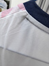 川崎（KAWASAKI）羽毛球服女款速干T恤运动短裙繁花似锦两件套装A2808 霜白 L 实拍图