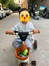 BABYJOEY英国儿童三轮车脚踏车1-5岁简易自行车多功能手推车小蜜蜂 复古咖 实拍图
