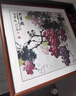 良木紫气东来餐厅装饰画葡萄饭厅餐桌背景墙挂画新中式玄关斗方壁画 A-紫气东来-雅致红木框【升级版实木细框】 60*60CM【实木外框+防水油画布+有机玻璃】 实拍图