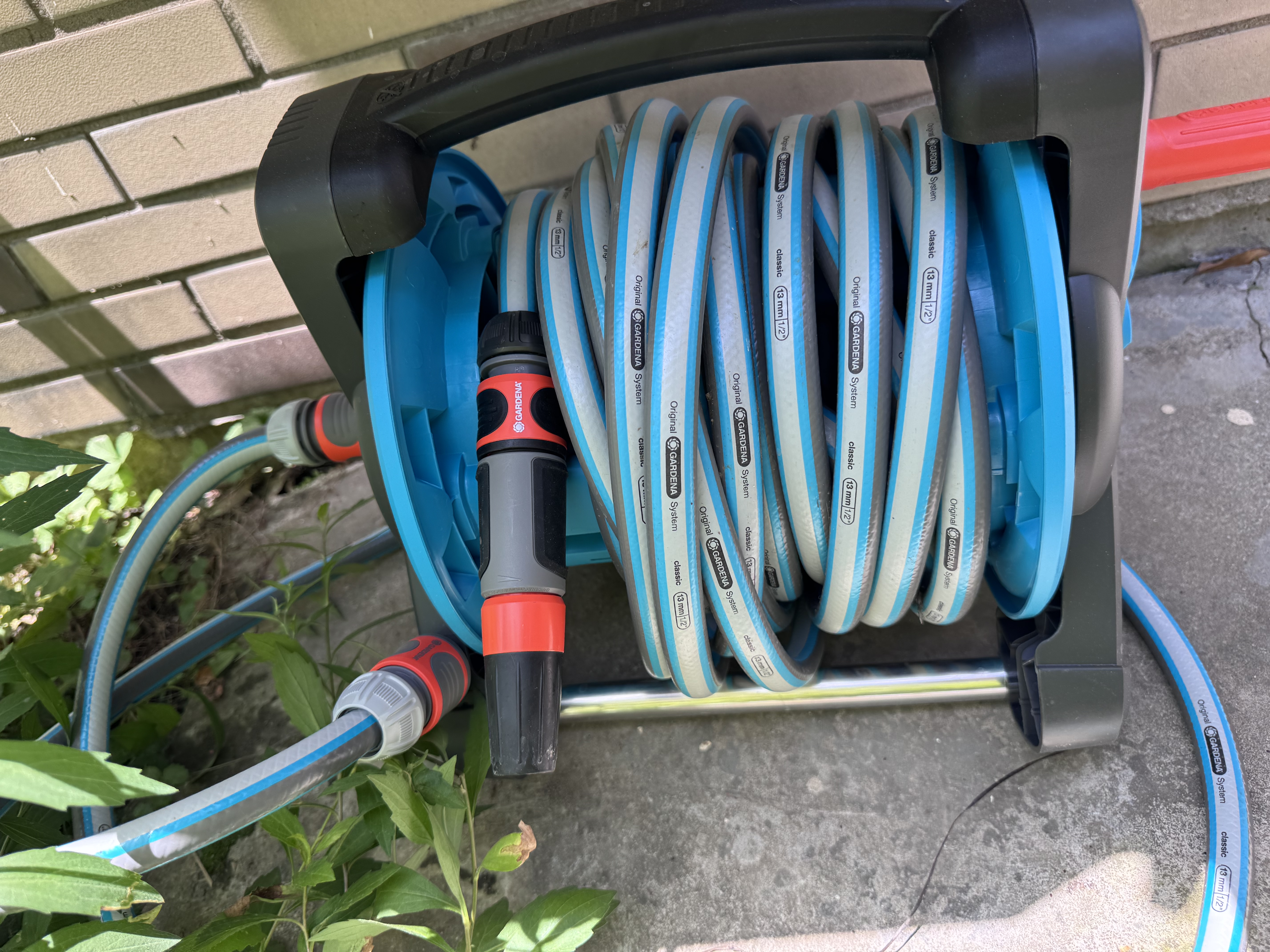 嘉丁拿德国进口嘉丁拿GARDENA水枪浇花神器收纳架洗车套装10米水管车 实拍图