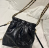 CHARLES&KEITH迷你菱格流浪包单肩斜挎双肩包包女包生日母亲节礼物CK2-60782390 【S号】Black黑色 S 实拍图