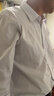 南极人衬衫男纯色长袖商务衬衫男士棉质舒适衬衣外套修身白衬衫男5XL 实拍图