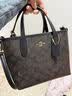 蔻驰（COACH）【品牌直供】奢侈品女包CITY牛皮革托特包黑CW032 送女友七夕礼物 实拍图