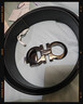 菲拉格慕（Ferragamo）腰带男士商务双面板扣皮带牛皮 3.5CM宽 圣诞礼物 送男友礼盒装 咖黑色/枪灰扣675542-689112 实拍图