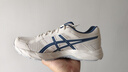 亚瑟士ASICS男鞋透气跑鞋运动鞋缓震舒适跑步鞋 GEL-CONTEND 4 米白色/蓝色 44 实拍图