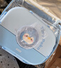 京东京造 饭盒 316L不锈钢餐盒可微波炉上班族小学生1.5L蓝色 配保温袋 实拍图