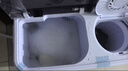 奥克斯（AUX）洗衣机半自动家用双缸双桶大容量小型租房宿舍波轮双杠强力去污省水电 7.5公斤【洗4.5+脱3+终生联保】黑色 双缸 实拍图