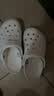 卡骆驰（CROCS）贝雅卡骆班洞洞鞋|205089 白/深蓝-126   36 /37(220mm)   实拍图
