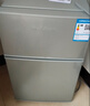 新飞冰箱小型租房用 一级能效冷 藏冷冻两用1-2人家用小冰箱 出租房双门电冰箱办公室两门 26年升级 38A一级能效【保温升级】银色 实拍图